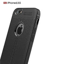 For iPhone 6 & 6s Litchi Texture TPU Protective Back Cover Case (Black)