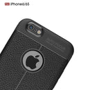 For iPhone 6 & 6s Litchi Texture TPU Protective Back Cover Case (Black)