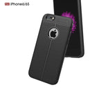 For iPhone 6 & 6s Litchi Texture TPU Protective Back Cover Case (Black)