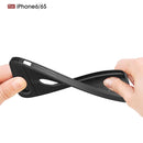 For iPhone 6 & 6s Litchi Texture TPU Protective Back Cover Case (Black)
