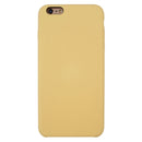 For iPhone 6 Plus & 6s Plus Pure Color Liquid Silicone + PC Protective Back Cover Case(Yellow)