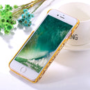 For iPhone 6 Plus & 6s Plus Colorful Sequins Paste Protective Back Cover Case(Gold)