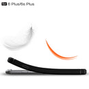 For iPhone 6 Plus & 6s Plus Brushed Texture Fiber TPU Rugged Armor Protective Case(Black)