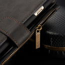 CaseMe for iPhone 6 Plus & 6s Plus Multifunctional Leather Billfold with Detachable Magnetic PC Protective Case & 13 Card Slots & 1 Photo Frames & 1 Zipper Wallet & 2 Magnetic Clasps & Holder(Black)