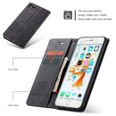 CaseMe-013 Multifunctional Retro Frosted Horizontal Flip Leather Case for iPhone 6 Plus / 6s Plus, with Card Slot & Holder & Wallet(Black)