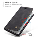 CaseMe-013 Multifunctional Retro Frosted Horizontal Flip Leather Case for iPhone 6 Plus / 6s Plus, with Card Slot & Holder & Wallet(Black)