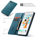 CaseMe-013 Multifunctional Retro Frosted Horizontal Flip Leather Case for iPhone 6 Plus / 6s Plus, with Card Slot & Holder & Wallet(Blue)