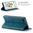 CaseMe-013 Multifunctional Retro Frosted Horizontal Flip Leather Case for iPhone 6 Plus / 6s Plus, with Card Slot & Holder & Wallet(Blue)