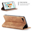 CaseMe-013 Multifunctional Retro Frosted Horizontal Flip Leather Case for iPhone 6 Plus / 6s Plus, with Card Slot & Holder & Wallet(Brown)