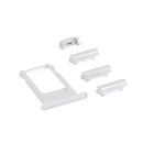 4 in 1 for iPhone 6 Plus (Card Tray + Volume Control Key + Power Button + Mute Switch Vibrator Key)(Silver)