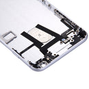 Full Housing Back Cover with Power Button & Volume Button Flex Cable for iPhone 6 Plus(Silver)