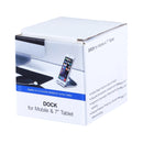 Exquisite Aluminium Alloy Desktop Holder Stand DOCK Cradle, For iPhone, Galaxy, Huawei, Xiaomi, LG, HTC and 7 inch Tablet(Silver)