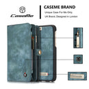 CaseMe for iPhone 6 Plus & 6s Plus Multifunctional Leather Billfold with Detachable Magnetic PC Back Protective Case & 10 Card Slots & 3 Cash Slots & 2 Photo Frames & 1 Zipper Wallet & 3 Magnetic Clasps & Holder(Green)