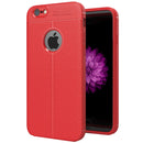 For iPhone 6 Plus & 6s Plus Litchi Texture TPU Protective Back Cover Case (Red)