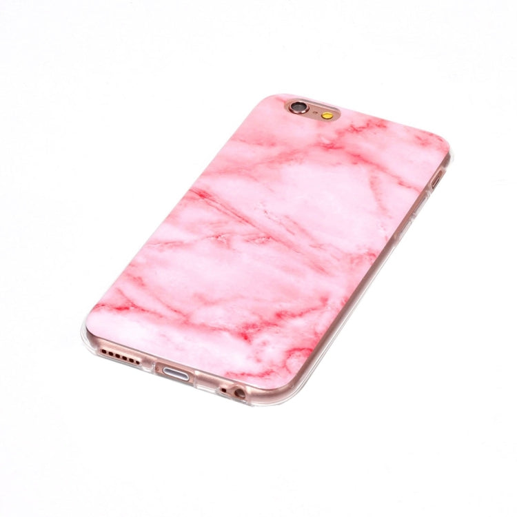 For iPhone 6s Pink Marble Pattern Soft TPU Protective Case