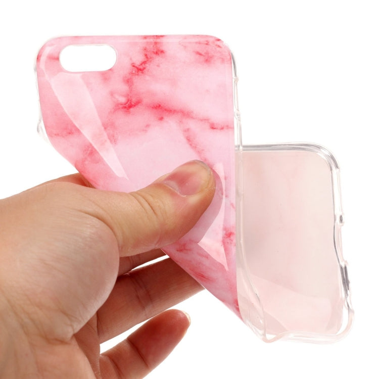 For iPhone 6s Pink Marble Pattern Soft TPU Protective Case