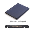 Detachable Bluetooth Keyboard + Horizontal Flip Leather Tablet Case with Holder & Pencil Holder for iPad Pro 9.7 inch, iPad Air, iPad Air 2, iPad 9.7 inch (2017), iPad 9.7 inch (2018) (Blue)