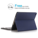 Detachable Bluetooth Keyboard + Horizontal Flip Leather Tablet Case with Holder & Pencil Holder for iPad Pro 9.7 inch, iPad Air, iPad Air 2, iPad 9.7 inch (2017), iPad 9.7 inch (2018) (Blue)