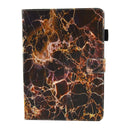 For iPad 9.7 (2018) & iPad 9.7 inch 2017 / iPad Air / iPad Air 2 Universal Black and Gold Marble Pattern Horizontal Flip Leather Protective Case with Holder & Card Slots & Sleep