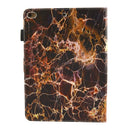 For iPad 9.7 (2018) & iPad 9.7 inch 2017 / iPad Air / iPad Air 2 Universal Black and Gold Marble Pattern Horizontal Flip Leather Protective Case with Holder & Card Slots & Sleep