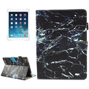 For iPad 9.7 (2018) & iPad 9.7 inch 2017 / iPad Air / iPad Air 2 Universal Black Marble Pattern Horizontal Flip Leather Protective Case with Holder & Card Slots & Sleep