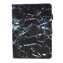 For iPad 9.7 (2018) & iPad 9.7 inch 2017 / iPad Air / iPad Air 2 Universal Black Marble Pattern Horizontal Flip Leather Protective Case with Holder & Card Slots & Sleep