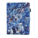 For iPad 9.7 (2018) & iPad 9.7 inch 2017 / iPad Air / iPad Air 2 Universal Blue Marble Pattern Horizontal Flip Leather Protective Case with Holder & Card Slots & Sleep