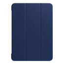 For iPad 9.7 (2018) & iPad 9.7 (2017) Custer Texture Horizontal Flip Leather Case with Three-folding Holder & Sleep / Wake-up Function(Dark Blue)