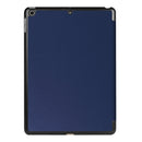 For iPad 9.7 (2018) & iPad 9.7 (2017) Custer Texture Horizontal Flip Leather Case with Three-folding Holder & Sleep / Wake-up Function(Dark Blue)