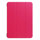 For iPad 9.7 (2018) & iPad 9.7 (2017) Custer Texture Horizontal Flip Leather Case with Three-folding Holder & Sleep / Wake-up Function(Magenta)
