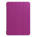 For iPad 9.7 (2018) & iPad 9.7 (2017) Custer Texture Horizontal Flip Leather Case with Three-folding Holder & Sleep / Wake-up Function(Purple)
