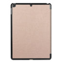 For iPad 9.7 (2018) & iPad 9.7 (2017) Custer Texture Horizontal Flip Leather Case with Three-folding Holder & Sleep / Wake-up Function(Rose Gold)