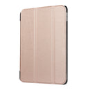 For iPad 9.7 (2018) & iPad 9.7 (2017) Custer Texture Horizontal Flip Leather Case with Three-folding Holder & Sleep / Wake-up Function(Rose Gold)