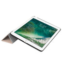 For iPad 9.7 (2018) & iPad 9.7 (2017) Custer Texture Horizontal Flip Leather Case with Three-folding Holder & Sleep / Wake-up Function(Rose Gold)