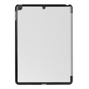 For iPad 9.7 (2018) & iPad 9.7 (2017) Custer Texture Horizontal Flip Leather Case with Three-folding Holder & Sleep / Wake-up Function(White)