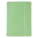 For iPad 9.7 (2018) & iPad 9.7 inch (2017) & iPad Air Silk Texture Horizontal Flip Leather Case with Three-folding Holder(Green)