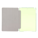 For iPad 9.7 (2018) & iPad 9.7 inch (2017) & iPad Air Silk Texture Horizontal Flip Leather Case with Three-folding Holder(Green)