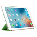 For iPad 9.7 (2018) & iPad 9.7 inch (2017) & iPad Air Silk Texture Horizontal Flip Leather Case with Three-folding Holder(Green)