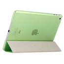 For iPad 9.7 (2018) & iPad 9.7 inch (2017) & iPad Air Silk Texture Horizontal Flip Leather Case with Three-folding Holder(Green)