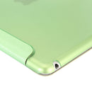 For iPad 9.7 (2018) & iPad 9.7 inch (2017) & iPad Air Silk Texture Horizontal Flip Leather Case with Three-folding Holder(Green)