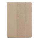 For iPad 9.7 (2018) & iPad 9.7 inch (2017) & iPad Air Silk Texture Horizontal Flip Leather Case with Three-folding Holder(Gold)