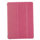 For iPad 9.7 (2018) & iPad 9.7 inch (2017) & iPad Air Silk Texture Horizontal Flip Leather Case with Three-folding Holder(Magenta)