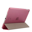 For iPad 9.7 (2018) & iPad 9.7 inch (2017) & iPad Air Silk Texture Horizontal Flip Leather Case with Three-folding Holder(Magenta)