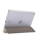 For iPad 9.7 (2018) & iPad 9.7 inch (2017) & iPad Air Silk Texture Horizontal Flip Leather Case with Three-folding Holder(White)