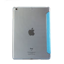 For iPad 9.7 (2018) & iPad 9.7 (2017) & iPad Air Silk Texture Horizontal Deformation Flip Leather Case with Three-folding Holder(Blue)