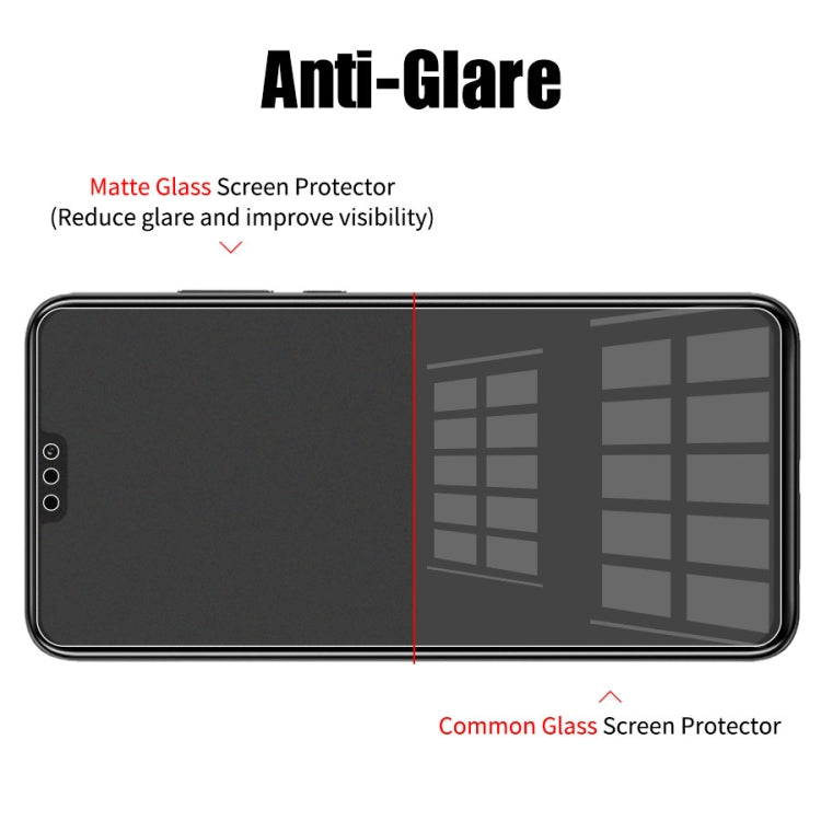 10 PCS Non-Full Matte Frosted Tempered Glass Film for iPhone SE 2020 / 8 / 7