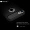 For iPhone 8 & 7 Brushed Texture Fiber TPU Rugged Armor Protective Case(Black)