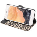 For iPhone 8 & 7 Leopard Pattern Horizontal Flip Leather Case with Holder & Card Slots & Wallet(Brown)