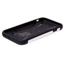 For iPhone 8 & 7 Slide Style TPU + PC Combination Case with Card Slot(White)