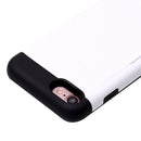 For iPhone 8 & 7 Slide Style TPU + PC Combination Case with Card Slot(White)